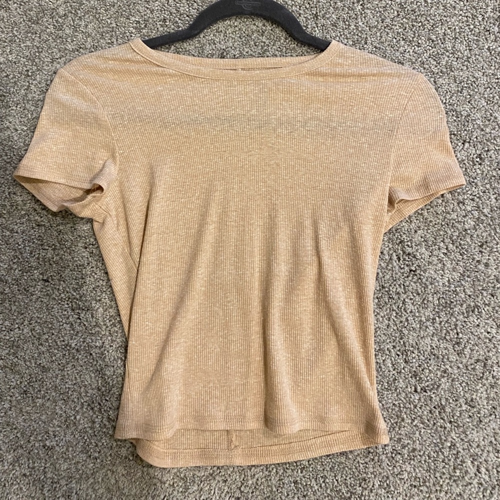 light salmon pink crop top